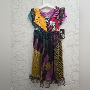 Nwt Nightmare Before Christmas Halloween Girls Fantasy Gown, Size 4/5